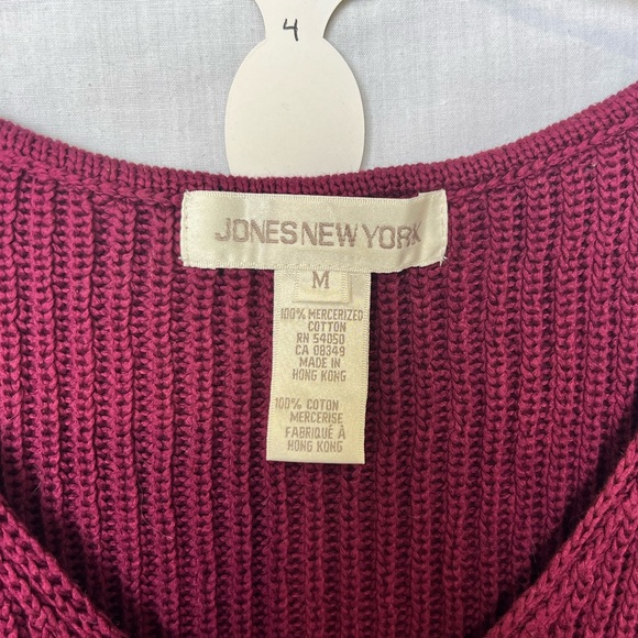 Berry/wine-coloured knit tank from Jones New York - Picture 2 of 3